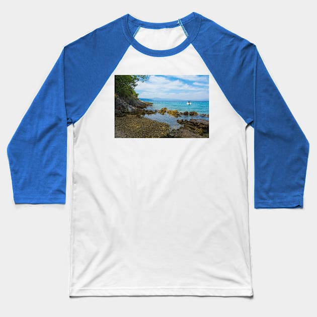 Krk Coast Baseball T-Shirt by jojobob